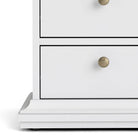 Paris Bedside 2 Drawers In White and Oak - Price Crash Furniture