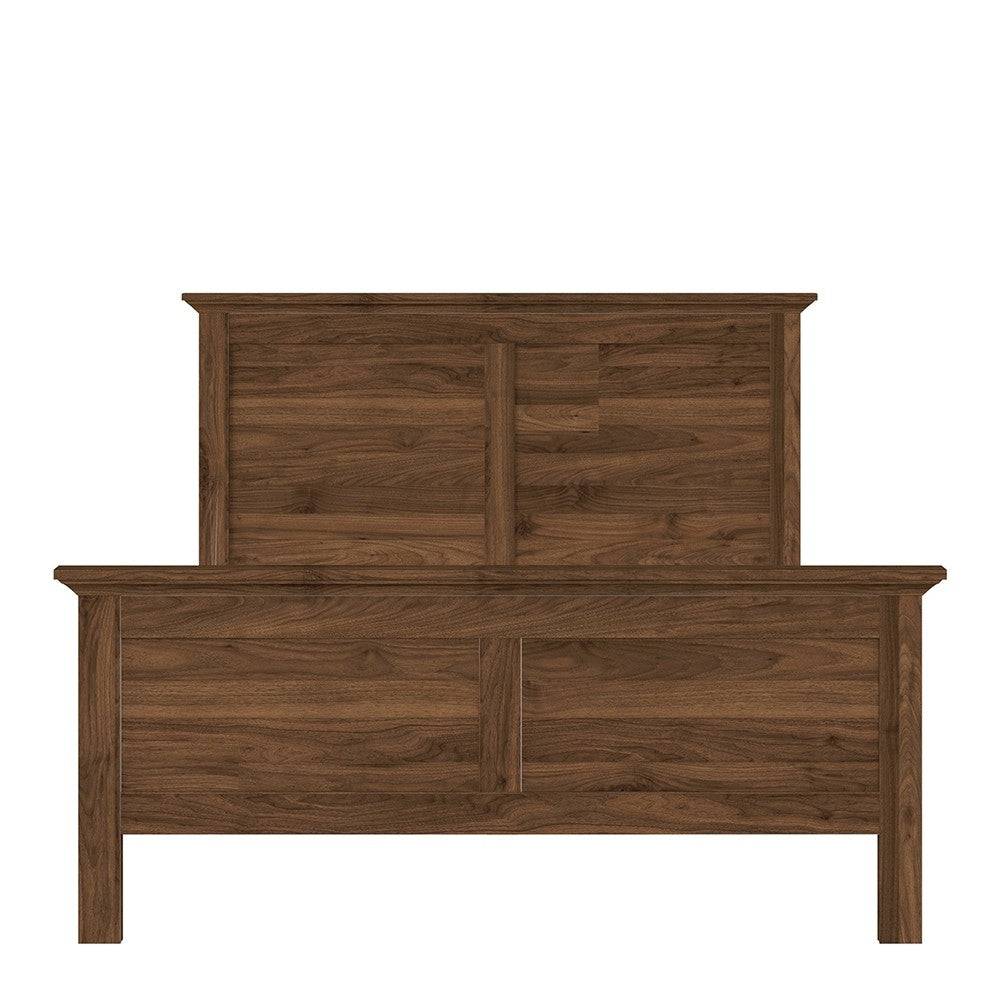 Paris Double Bed (140 x 200) In Walnut - Price Crash Furniture