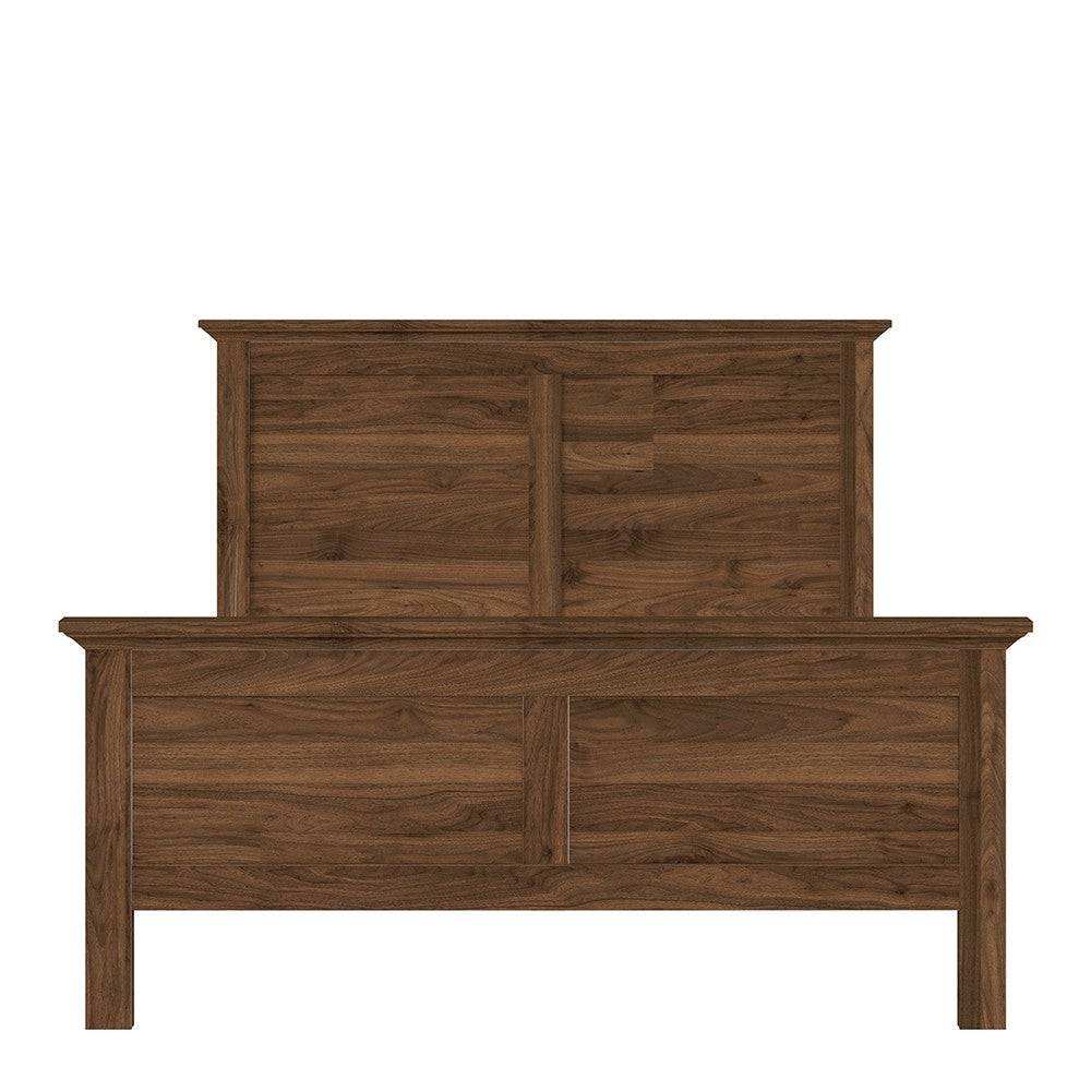 Paris Double Bed (140 x 200) In Walnut - Price Crash Furniture