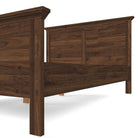 Paris Double Bed (140 x 200) In Walnut - Price Crash Furniture