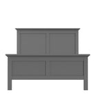 Paris Double Bed 4ft6 (140 x 190) In Matt Grey - Price Crash Furniture