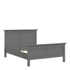 Paris Double Bed 4ft6 (140 x 190) In Matt Grey - Price Crash Furniture