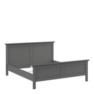 Paris Kingsize Bed (160 x 200) In Matt Grey - Price Crash Furniture