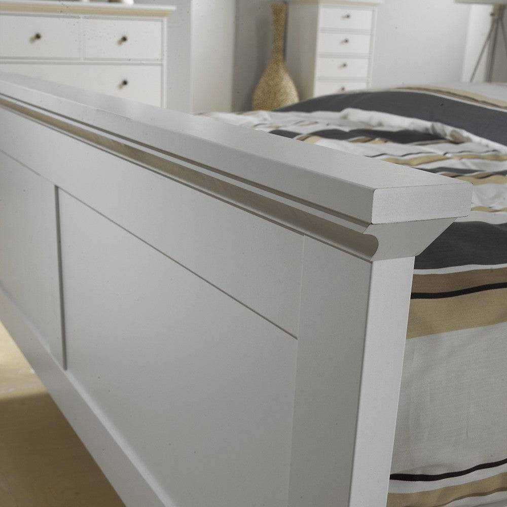 Paris Kingsize Bed (160 x 200) In White - Price Crash Furniture