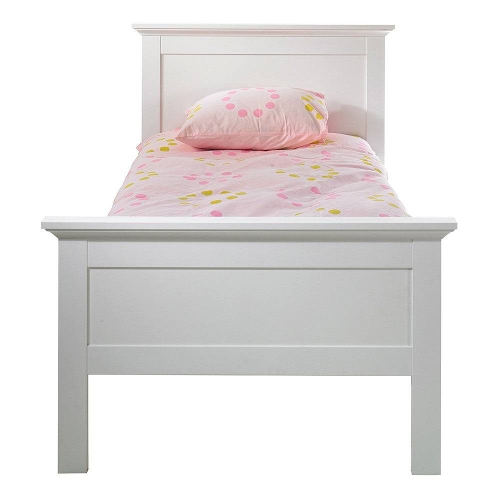 Paris Single Bed (90 x 200) In White - Price Crash Furniture