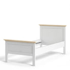 Paris Single Bed (90 x 200) In White And Oak - Price Crash Furniture