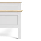 Paris Single Bed (90 x 200) In White And Oak - Price Crash Furniture