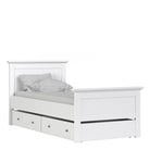 Paris Underbed Storage Drawer For Single Bed In White - Price Crash Furniture