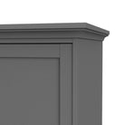 Paris Wardrobe With 2 Doors In Matt Grey - Price Crash Furniture