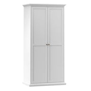 Paris Wardrobe with 2 Doors In White - Price Crash Furniture