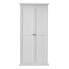 Paris Wardrobe with 2 Doors In White - Price Crash Furniture