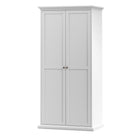 Paris Wardrobe with 2 Doors In White - Price Crash Furniture