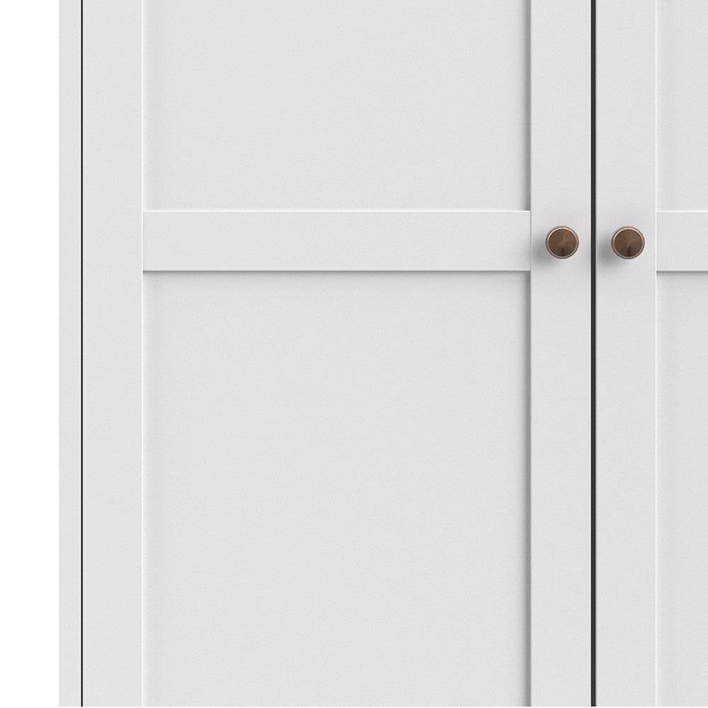 Paris Wardrobe with 2 Doors In White - Price Crash Furniture