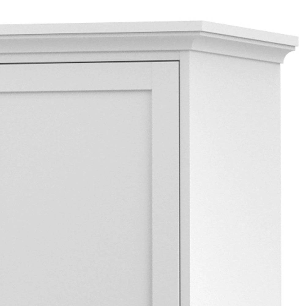 Paris Wardrobe with 2 Doors In White - Price Crash Furniture