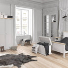 Paris Wardrobe With 2 Doors In White And Oak - Price Crash Furniture