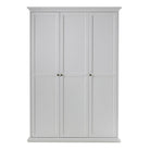 Paris Wardrobe With 3 Doors In White - Price Crash Furniture