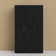 Pepe Black Wardrobe with 3 doors - Price Crash Furniture