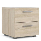 Pepe Oak 2 Drawer Bedside Table - Price Crash Furniture