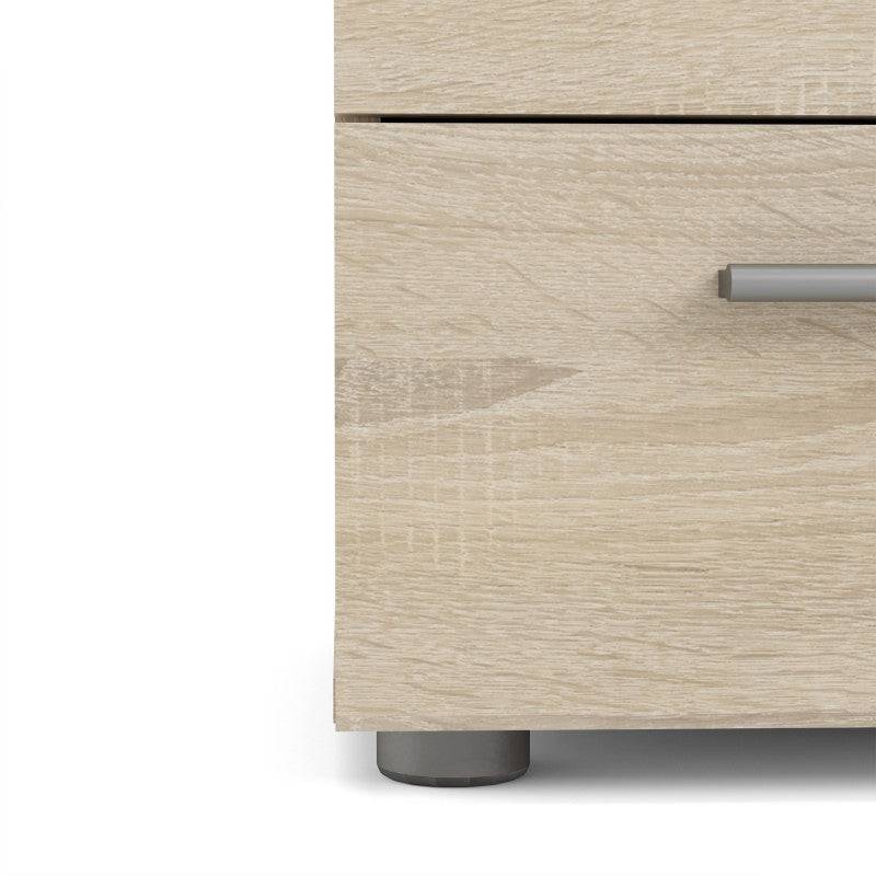 Pepe Oak 2 Drawer Bedside Table - Price Crash Furniture