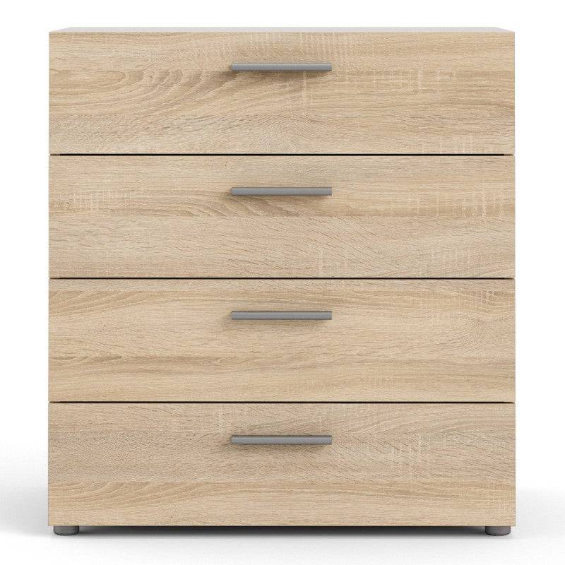 Pepe Oak 4 Drawer Chest of Drawers - Price Crash Furniture