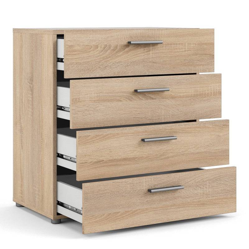 Pepe Oak 4 Drawer Chest of Drawers - Price Crash Furniture