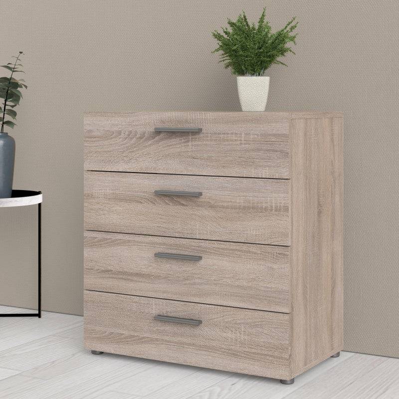 Pepe Truffle Oak 4 Drawer Chest of Drawers - Price Crash Furniture