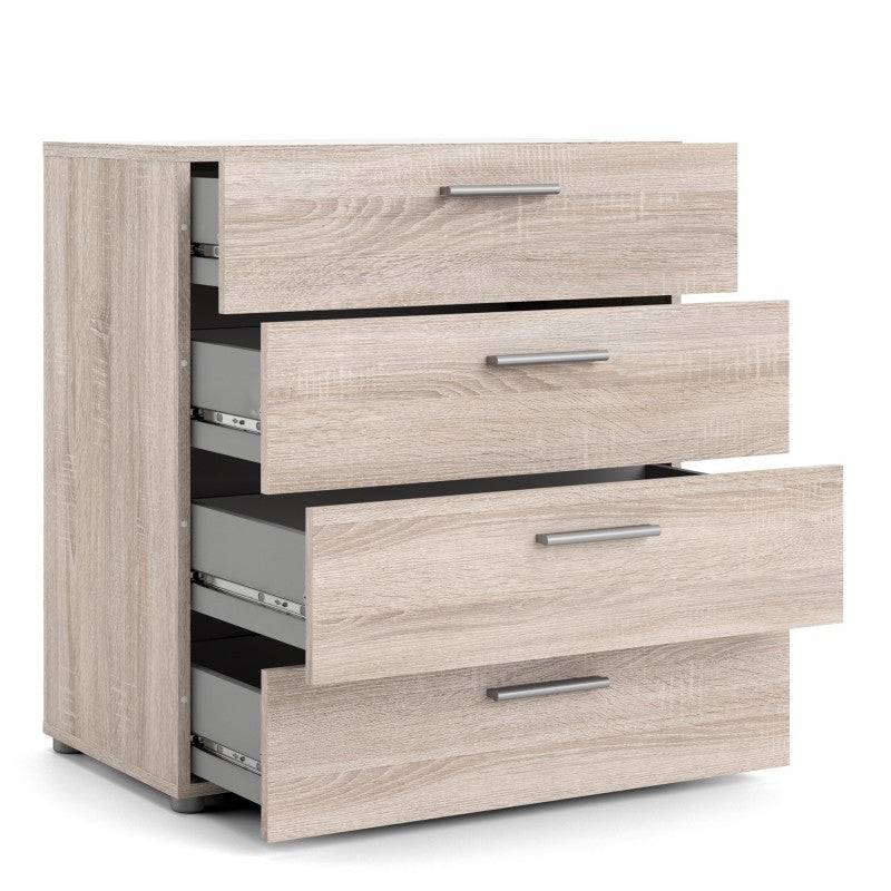 Pepe Truffle Oak 4 Drawer Chest of Drawers - Price Crash Furniture