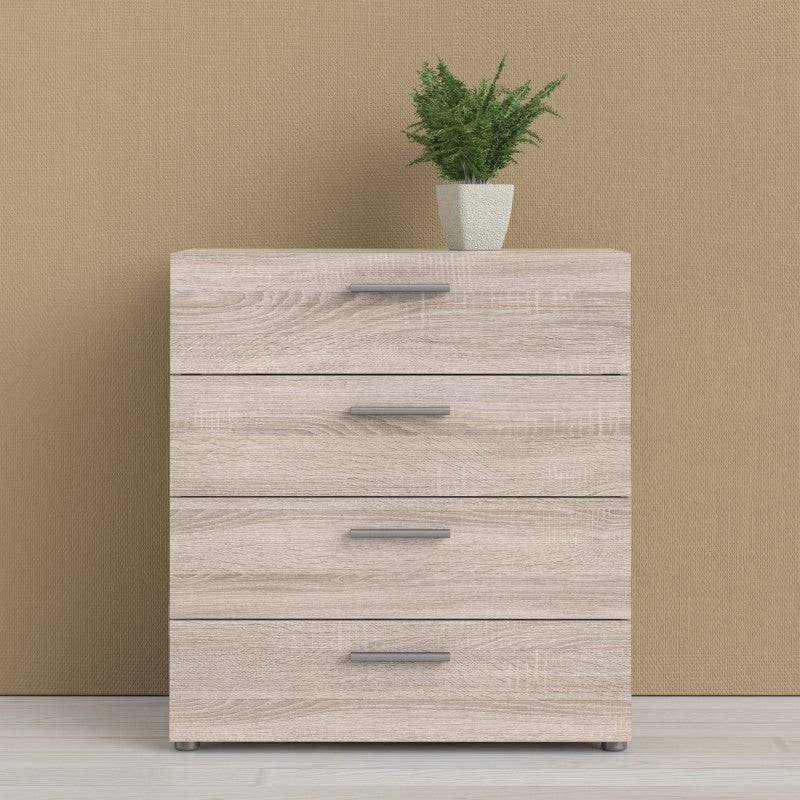 Pepe Truffle Oak 4 Drawer Chest of Drawers - Price Crash Furniture