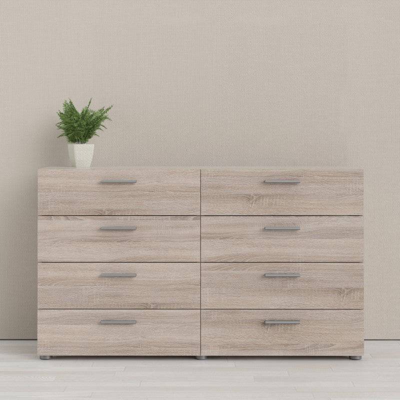 Pepe Truffle Oak 8 Drawer (4+4) Chest of Drawers - Price Crash Furniture