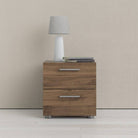 Pepe Walnut 2 Drawer Bedside Table - Price Crash Furniture