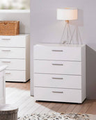 Pepe White 4 Drawer Chest of Drawers - Price Crash Furniture