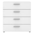 Pepe White 4 Drawer Chest of Drawers - Price Crash Furniture