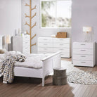 Pepe White 4 Drawer Chest of Drawers - Price Crash Furniture