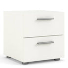 Pepe Woodgrain White 2 Drawer Bedside Table - Price Crash Furniture