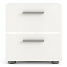 Pepe Woodgrain White 2 Drawer Bedside Table - Price Crash Furniture