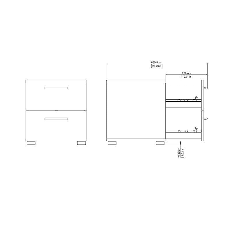 Pepe Woodgrain White 4 Drawer Chest of Drawers - Price Crash Furniture