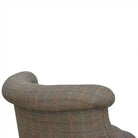 Small Multi Tweed Accent Chair - Price Crash Furniture