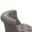 Small Multi Tweed Accent Chair - Price Crash Furniture