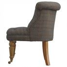 Small Multi Tweed Accent Chair - Price Crash Furniture