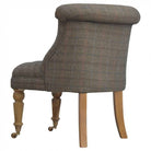 Small Multi Tweed Accent Chair - Price Crash Furniture