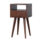 Petite Bedside Table in Washed Cherry Finish - Price Crash Furniture