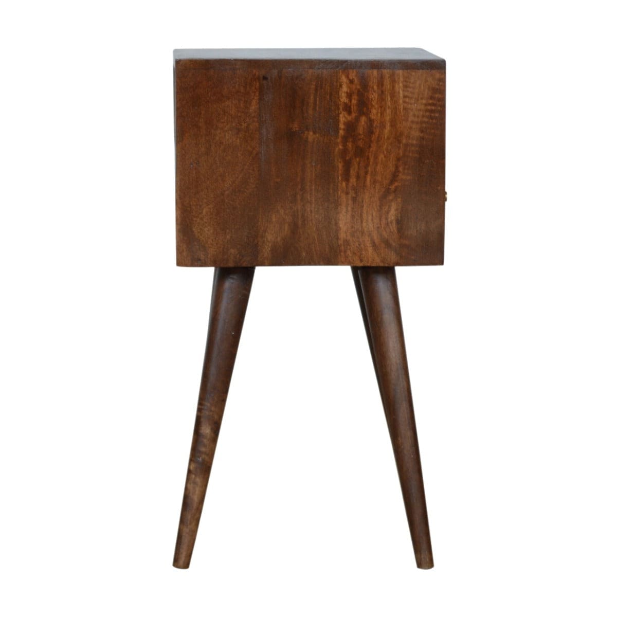 Petite Bedside Table in Washed Chestnut Finish - Price Crash Furniture