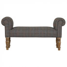 Petite Tweed Bedroom Bench - Price Crash Furniture