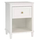 Piper 1 Drawer Bedside Table in Cream by Dorel - Price Crash Furniture