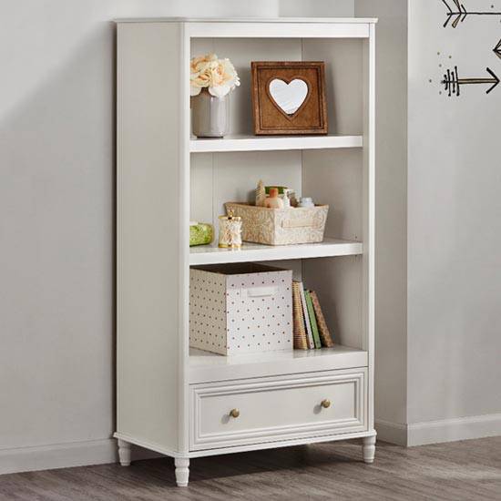 Piper Bookcase Shelf Unit in Cream by Dorel - Price Crash Furniture