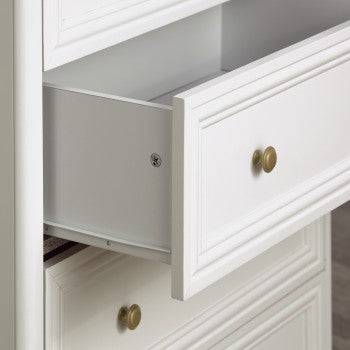 Piper Bookcase Shelf Unit in Cream by Dorel - Price Crash Furniture