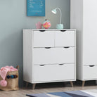 Pulford 4 Drawer Chest of Drawers in White by TAD - Price Crash Furniture