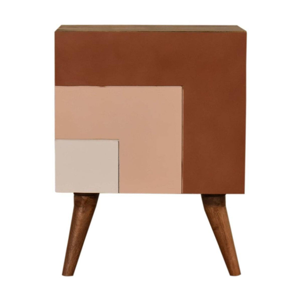 Quebec Brown Bedside Table Unit - Price Crash Furniture