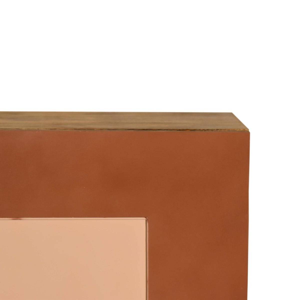 Quebec Brown Bedside Table Unit - Price Crash Furniture