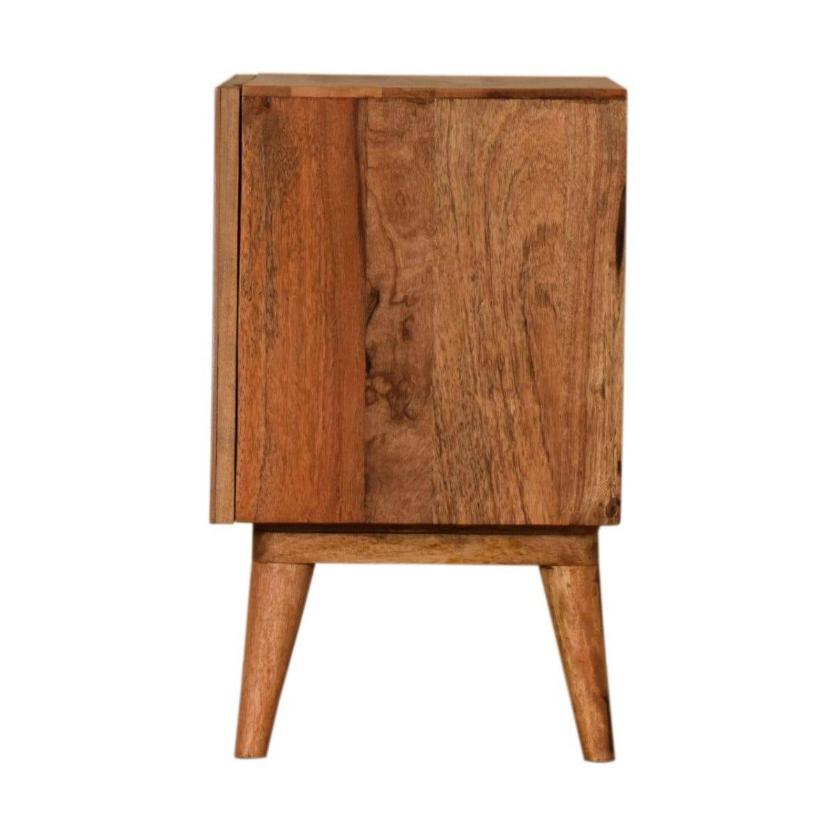 Quebec Brown Bedside Table Unit - Price Crash Furniture